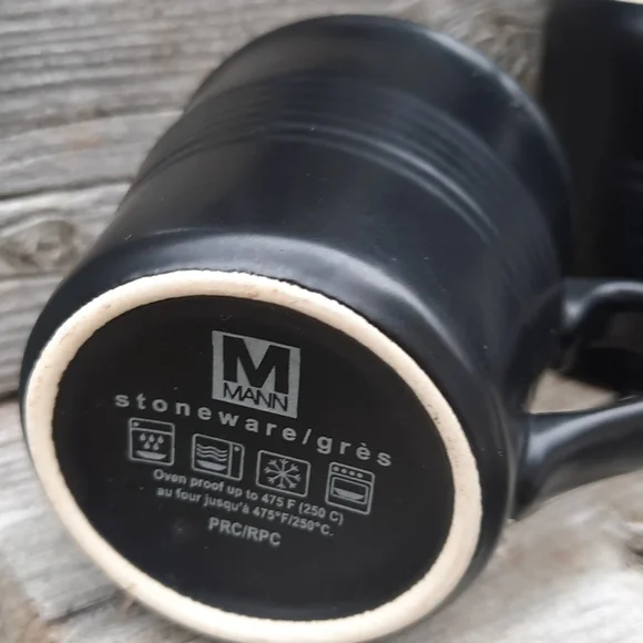 Set of 8 Matte Black Mann Stoneware 4oz. Espresso Cups - Picture 7 of 7